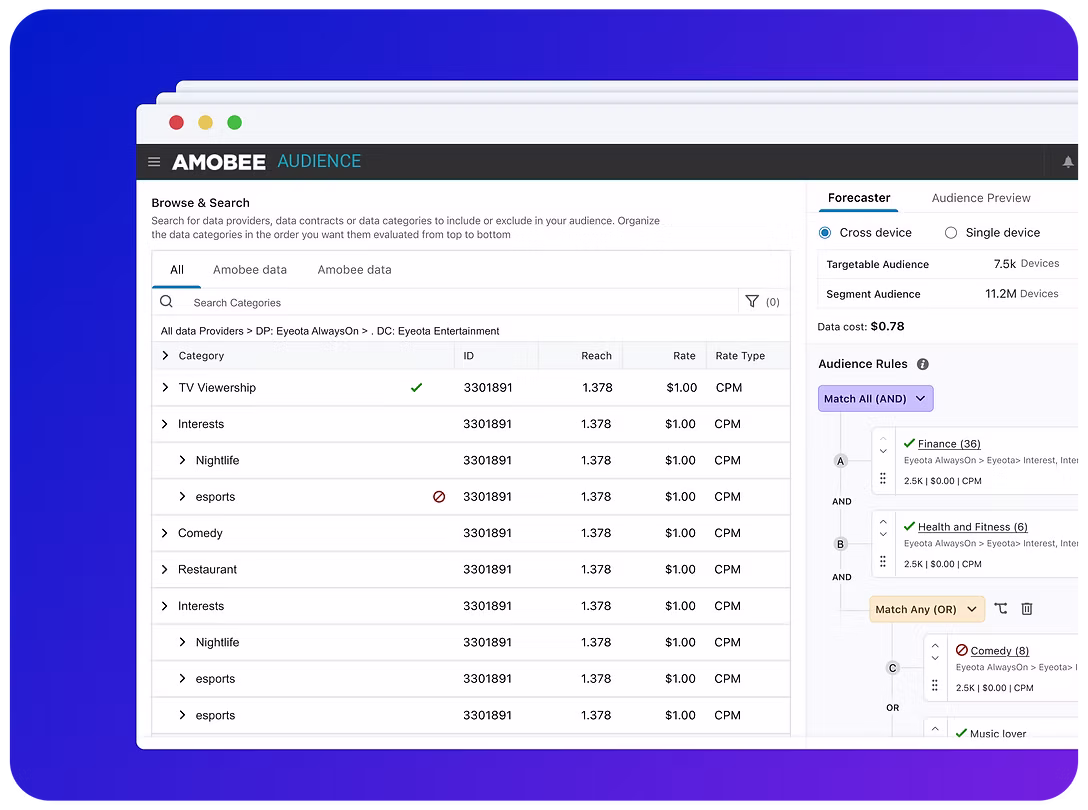 Amobee - Audience Builder
